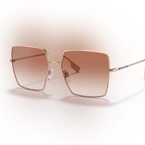 Burberry Rose Gold Square Sunglasses